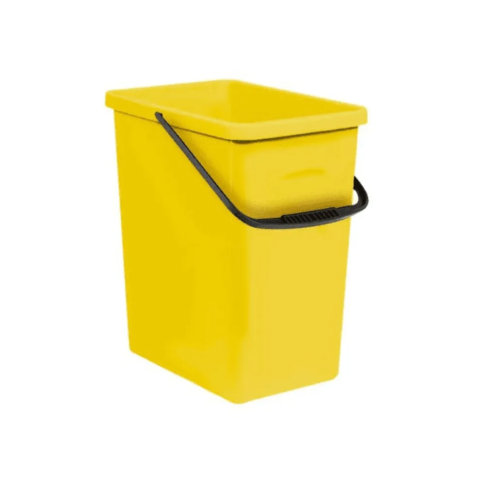 BranQ 1309 Abfalleimer Gelb Sortieren Recycling Öko-Lagerung Eimer