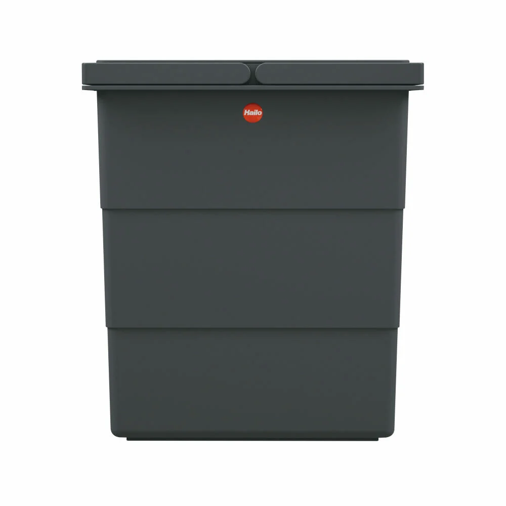 Hailo FlexBox S, Mülleimer, Abfalleimer, Outdoor geeignet, Kunststoff, Anthrazit, 7 L, 0420-100