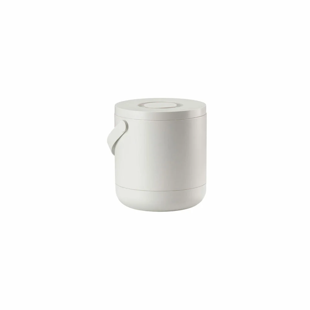 Zone Denmark Mülleimer Circular, Bio-Abfalleimer, Abfallbehälter, Tischeimer, ABS, Warm Grey, 15 L, 26514