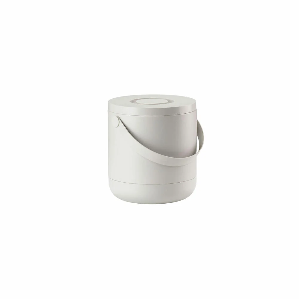 Zone Denmark Mülleimer Circular, Bio-Abfalleimer, Abfallbehälter, Tischeimer, ABS, Warm Grey, 15 L, 26514