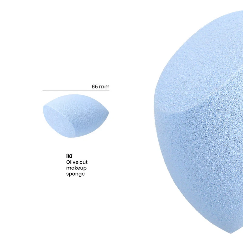 ilū Olivenförmiger Makeup Schwamm, Blau