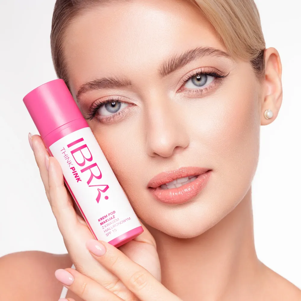 Schminkcreme mit Hyaluronsäure SPF 15 50ml Think Pink IBRA Makeup