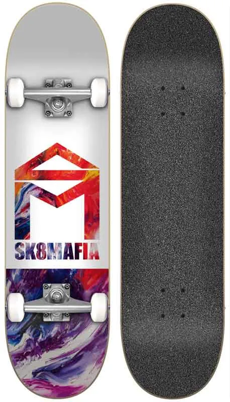 Skatemafia House Logo Oil 7.5 Complete Skateboard
