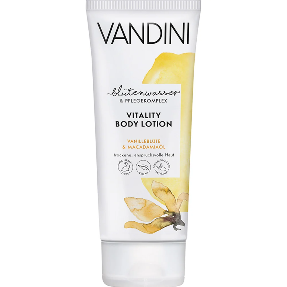 VANDINI VITALITY Geschenkset Vanilleblüte & Macadamiaöl – Für trockene, anspruchsvolle Haut