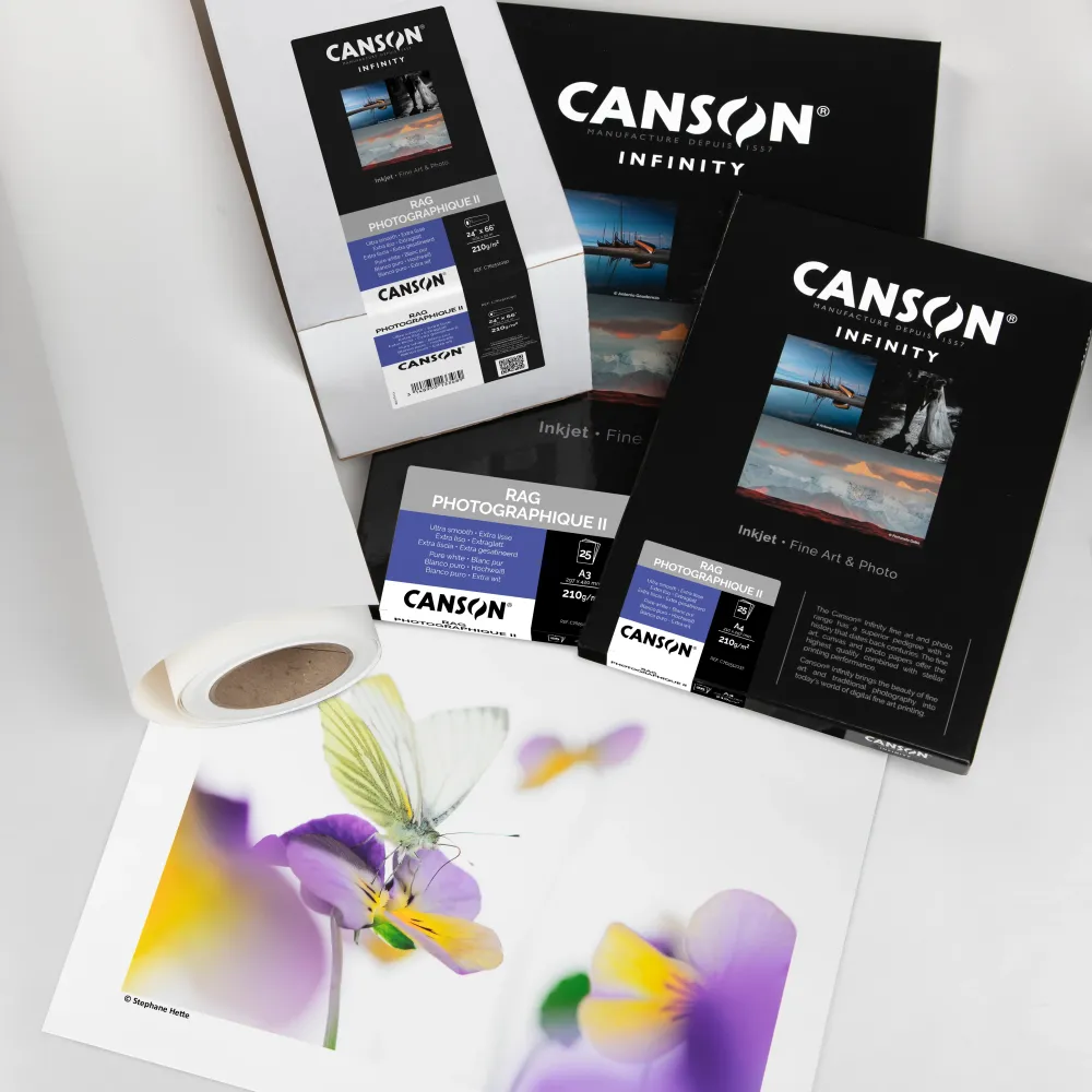 CANSON INFINITY - Rag Photographique II 210 | 24" x 20m Rolle