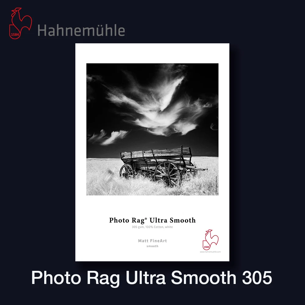 HAHNEMÜHLE Photo Rag Ultra Smooth 305 | 17" - 43,2cm x 12 m Rolle