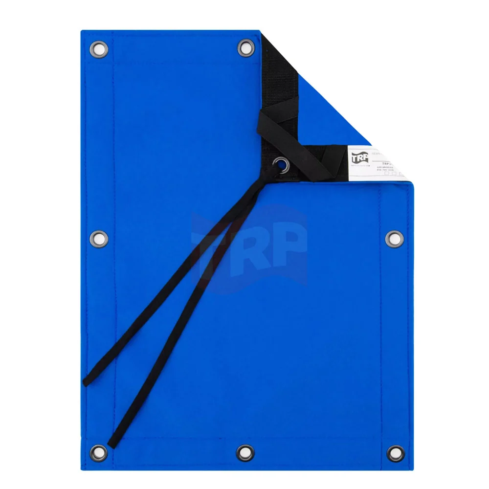 Rag Place 6' X 6' Digital Key Blue Polypro, Seamless
