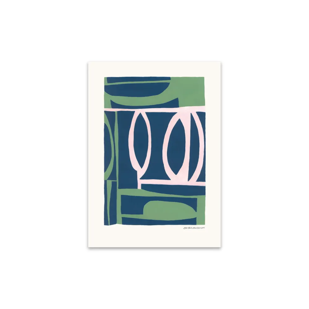 Poster Club - Green House von Leise Dich Abrahamsen