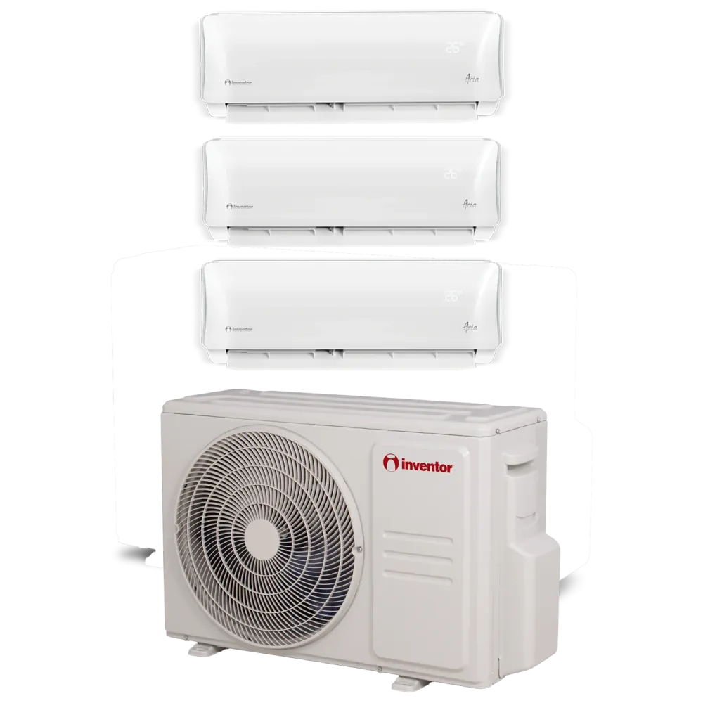 Aria AR5 Multisplit Klimaanlage 1 x 2,64 kW + 2 x 3,52 + Außengerät 7,91 kW