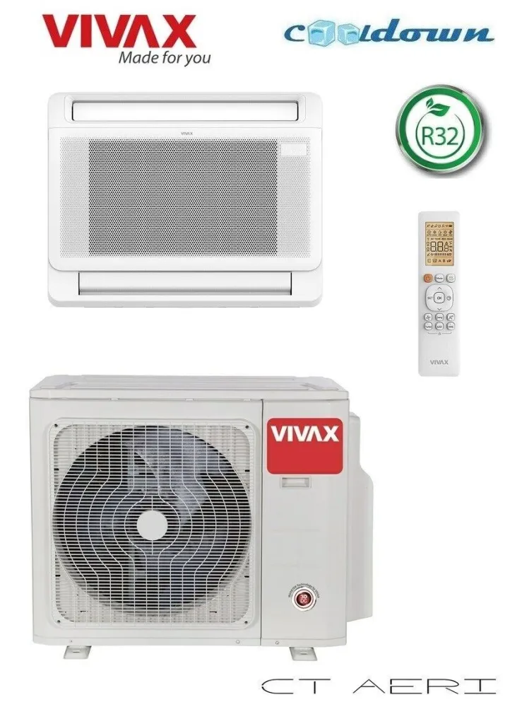 VIVAX Flur-Truhe 18000 BTU 5 KW Klimagerät Split Klimaanlage R32 ++