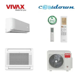 VIVAX Multisplit Klimaanlage Klimagerät 1 x 3,5 KW Truhe + 1 x 3,5 KW Wandgerät