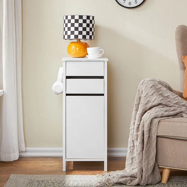 Aufbewahrungsschrank | schmaler Sideboard| Büroschrank | Nachttisch | Weiss
