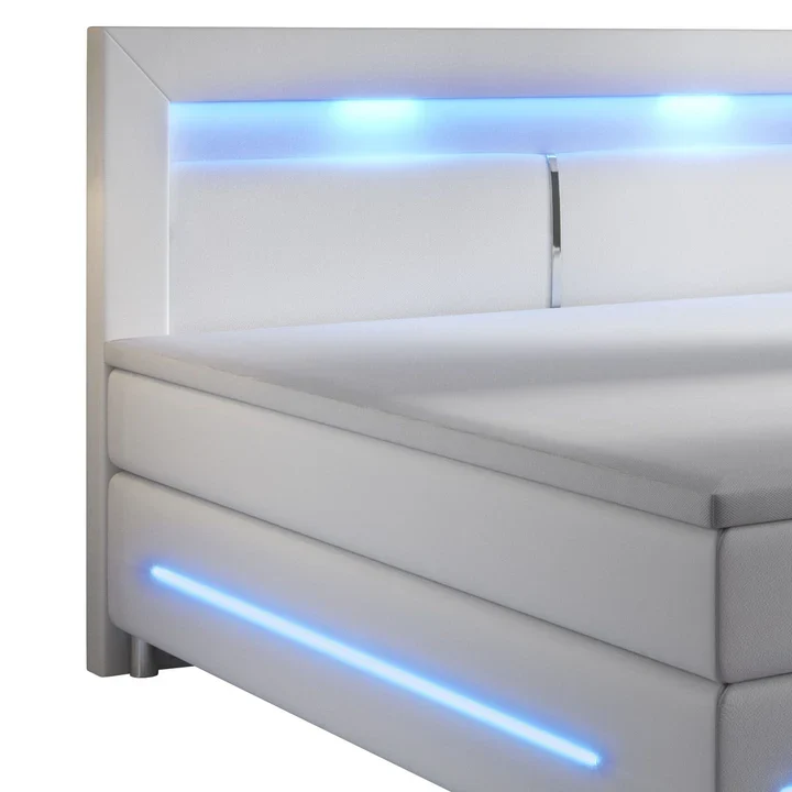 Boxspringbett Norfolk 140x200 cm weiss