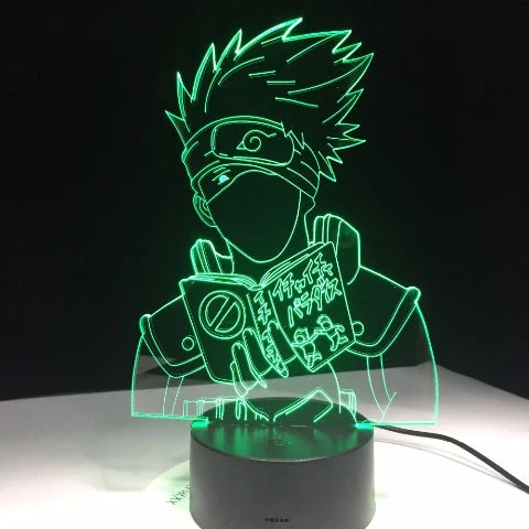 Kakashi LED-Neonlampe für Nachttisch oder Schreibtischdekoration Manga Naruto