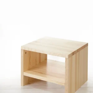 Nachtkommode Nachttisch mit 2 Ablagen Massivholz Kiefer