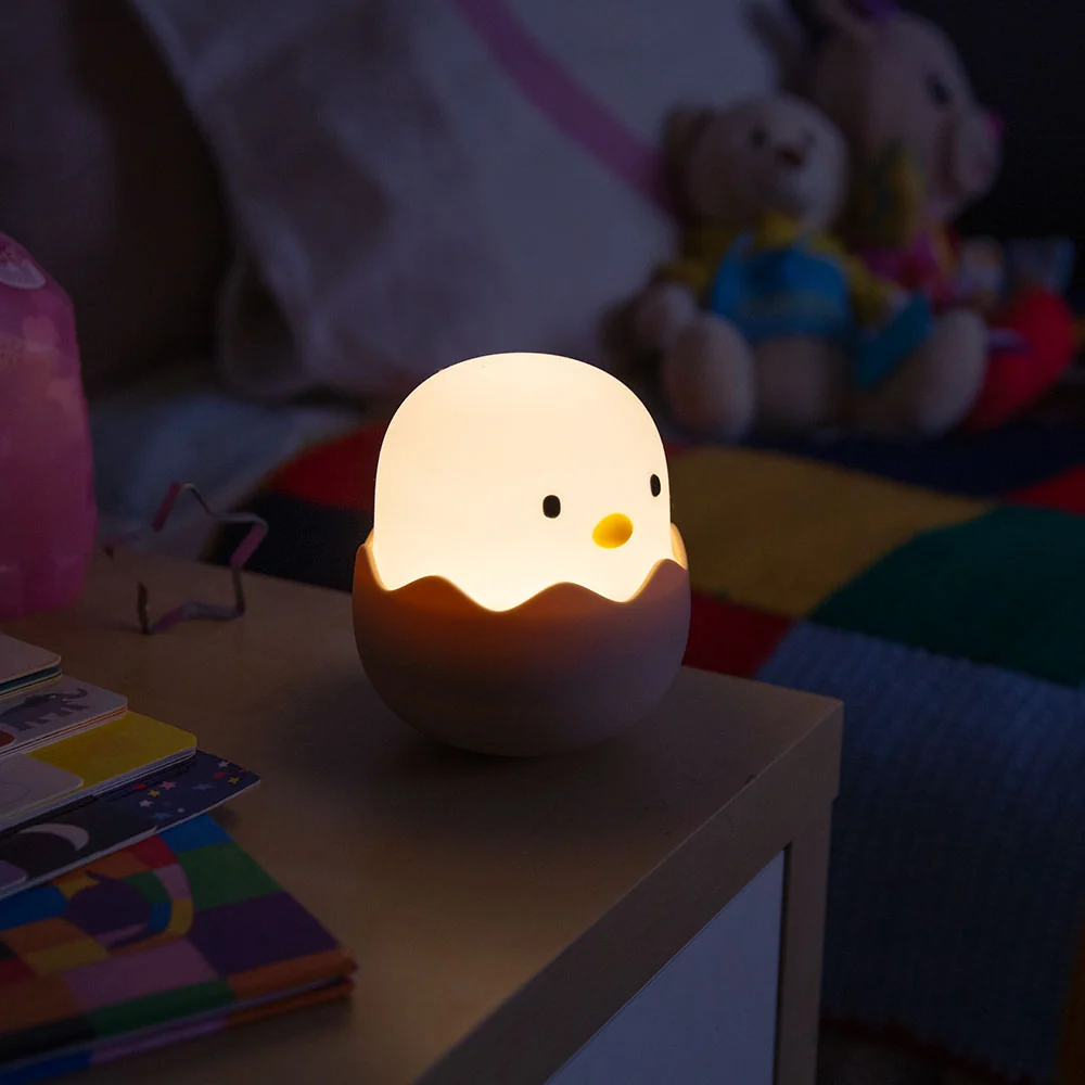 Nachtlampe „Huhn“ für Kinder-Nachttisch, LED-Nachtlicht und wiederaufladbar