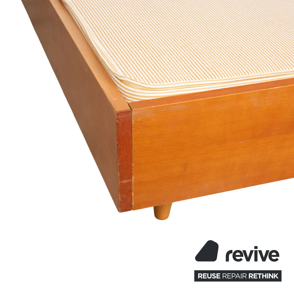 Simmons Boxspringbett 180x200cm Beige Grau Braun Kopfteil Holz Rahmen
