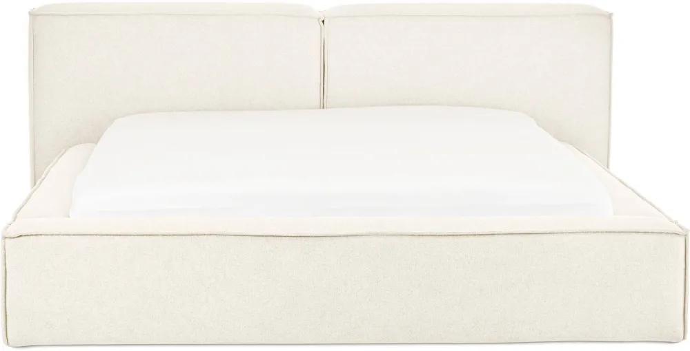 Torino Boxspringbett 200x200 cm - Komfortables Stauraumbett Beige