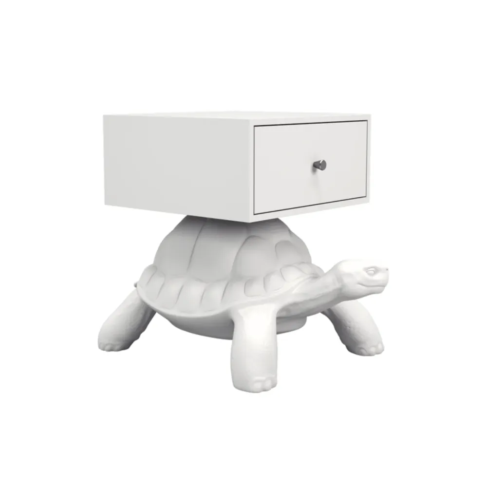 TURTLR CARRY Nachttisch weiß
