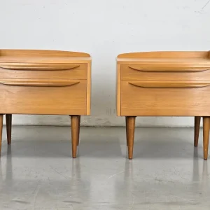 VINTAGE 2ER SET NACHTTISCHE nachttisch holz 1960er schlafzimmer tisch kommode