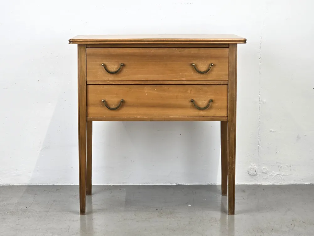 VINTAGE ABLAGE flur kommode nussbaum nachttisch 50er 60er holz