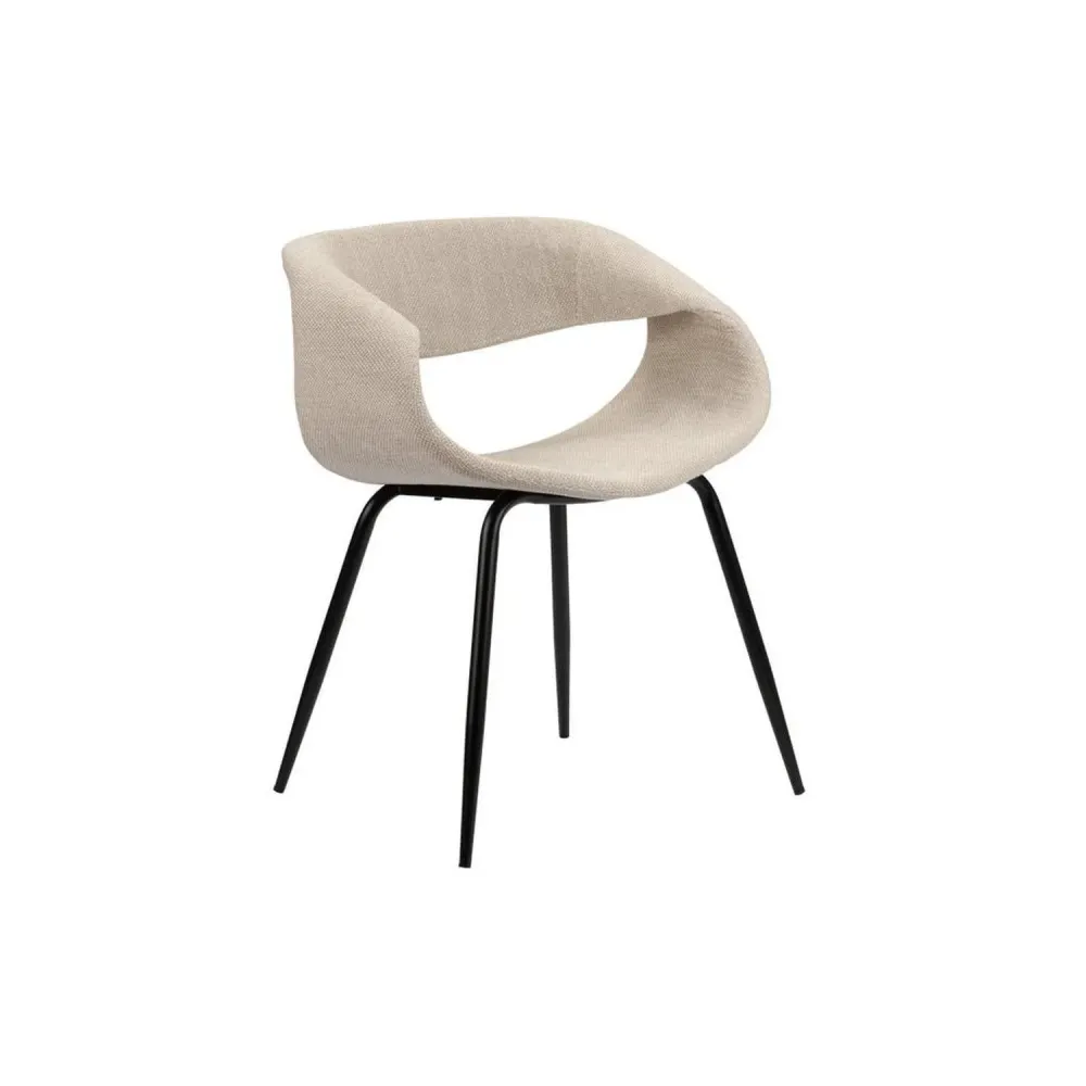 2er-Set Polsterstühle Wal - Beige