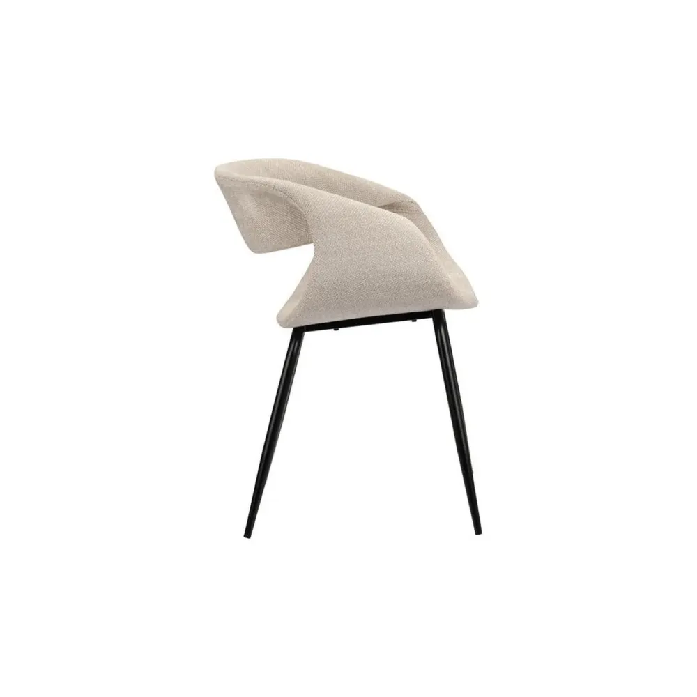 2er-Set Polsterstühle Wal - Beige
