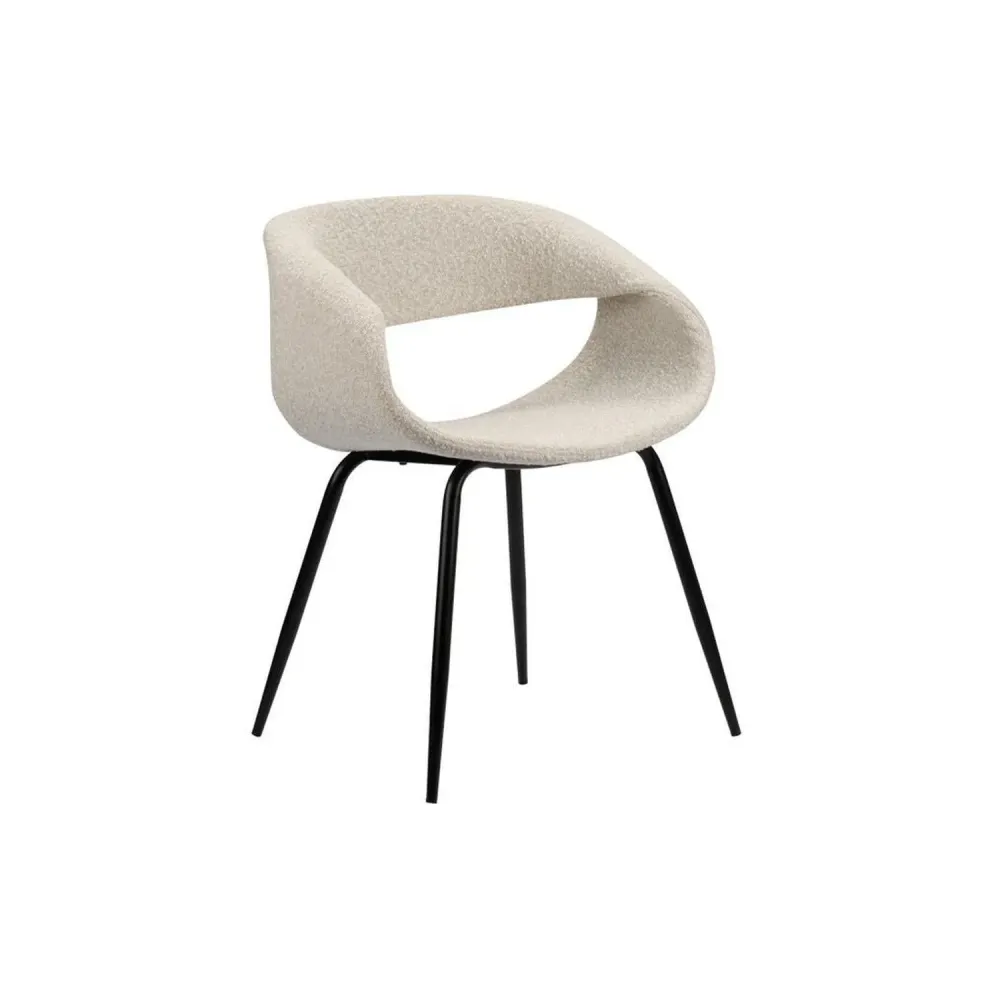 2er-Set Polsterstühle Wal - White Pearl