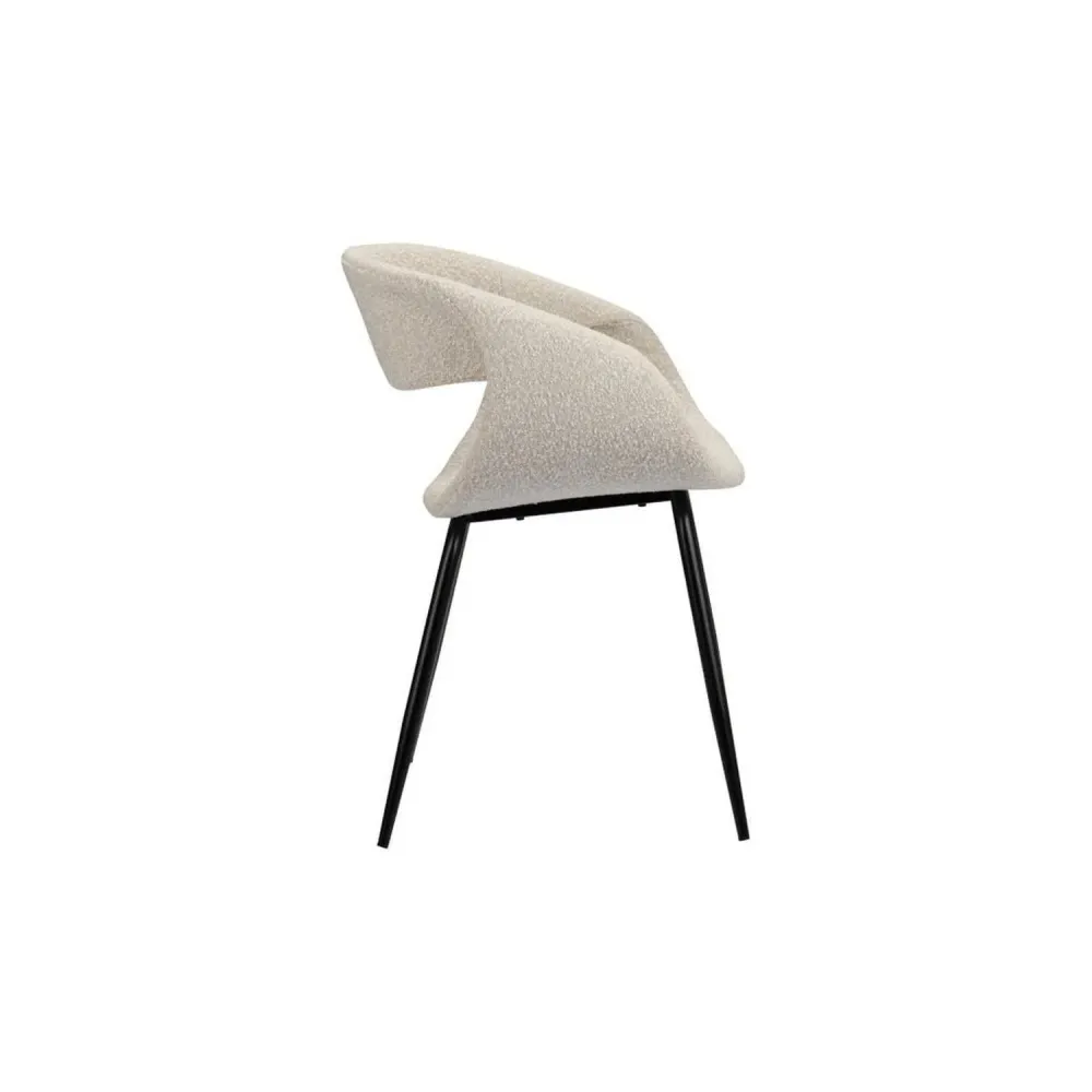 2er-Set Polsterstühle Wal - White Pearl