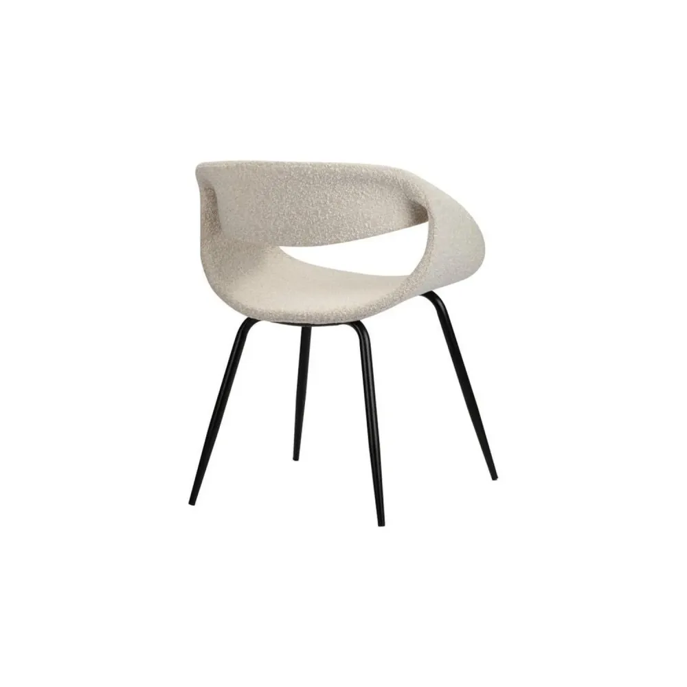 2er-Set Polsterstühle Wal - White Pearl