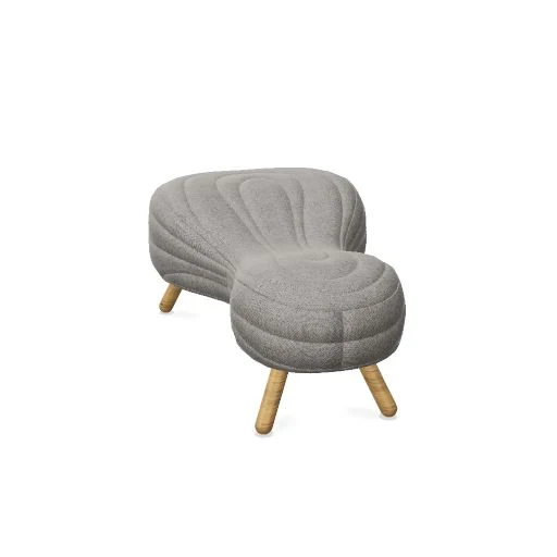 Bouli 2-Sitzer Sofa - Beine: Eichenmassi