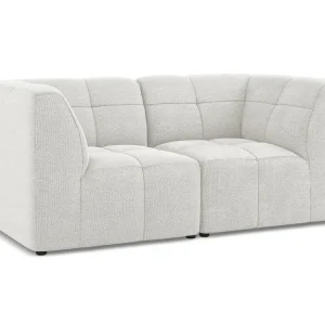 Modulares 2-Sitzer Sofa ALOHA weißer Boucle