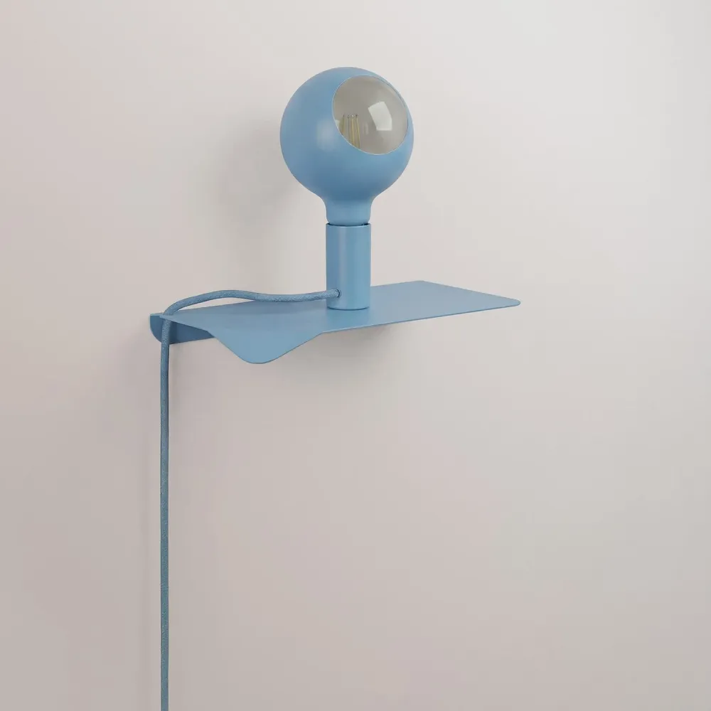 Combo Camo - Lampe mit Ablage und UK-Stecker - Blau
