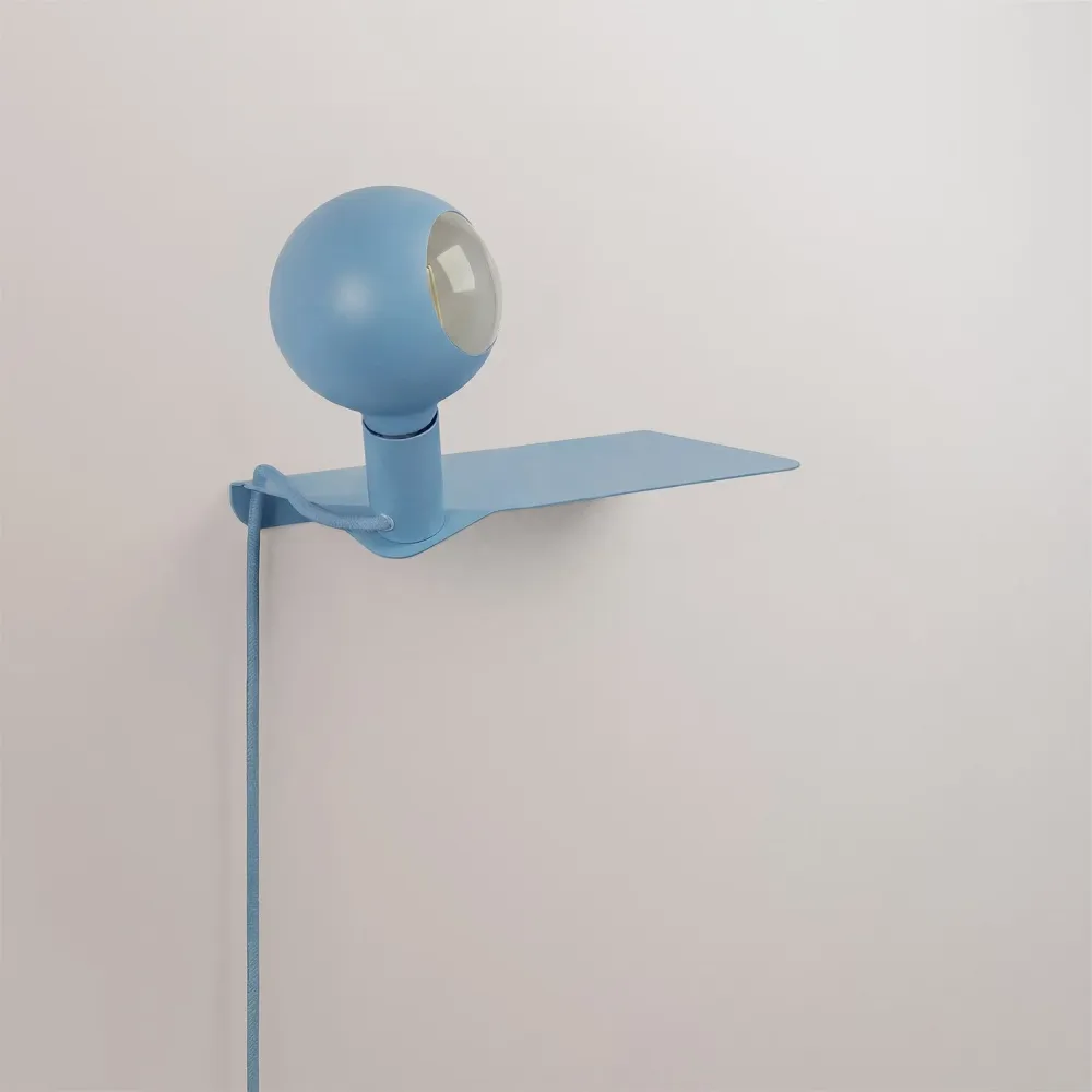 Combo Camo - Lampe mit Ablage und UK-Stecker - Blau