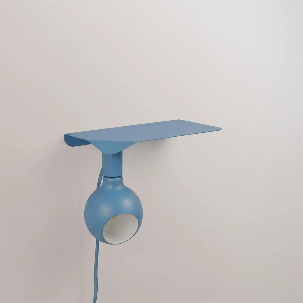 Combo Camo - Lampe mit Ablage und UK-Stecker - Blau