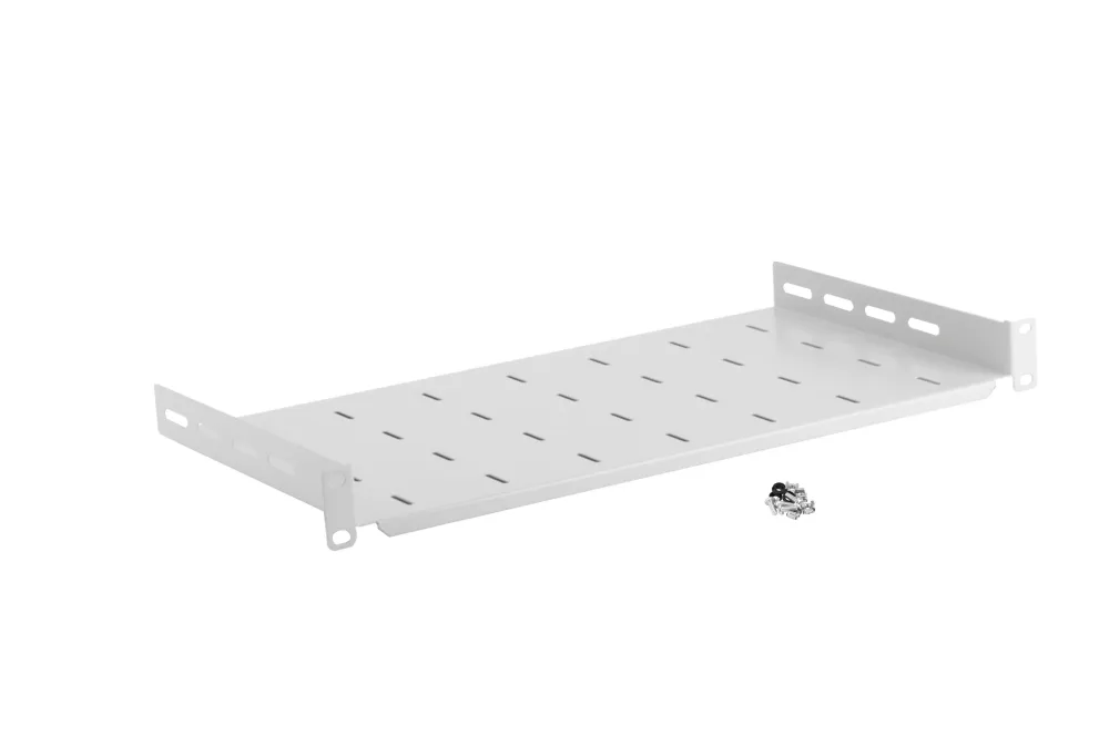 Feste Ablage für 19" RACK-Schrank 1U 250 mm Grau
