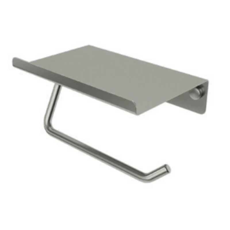 Imex - Toilettenpapierhalter mit Ablage Essential gebürstetes Nickel