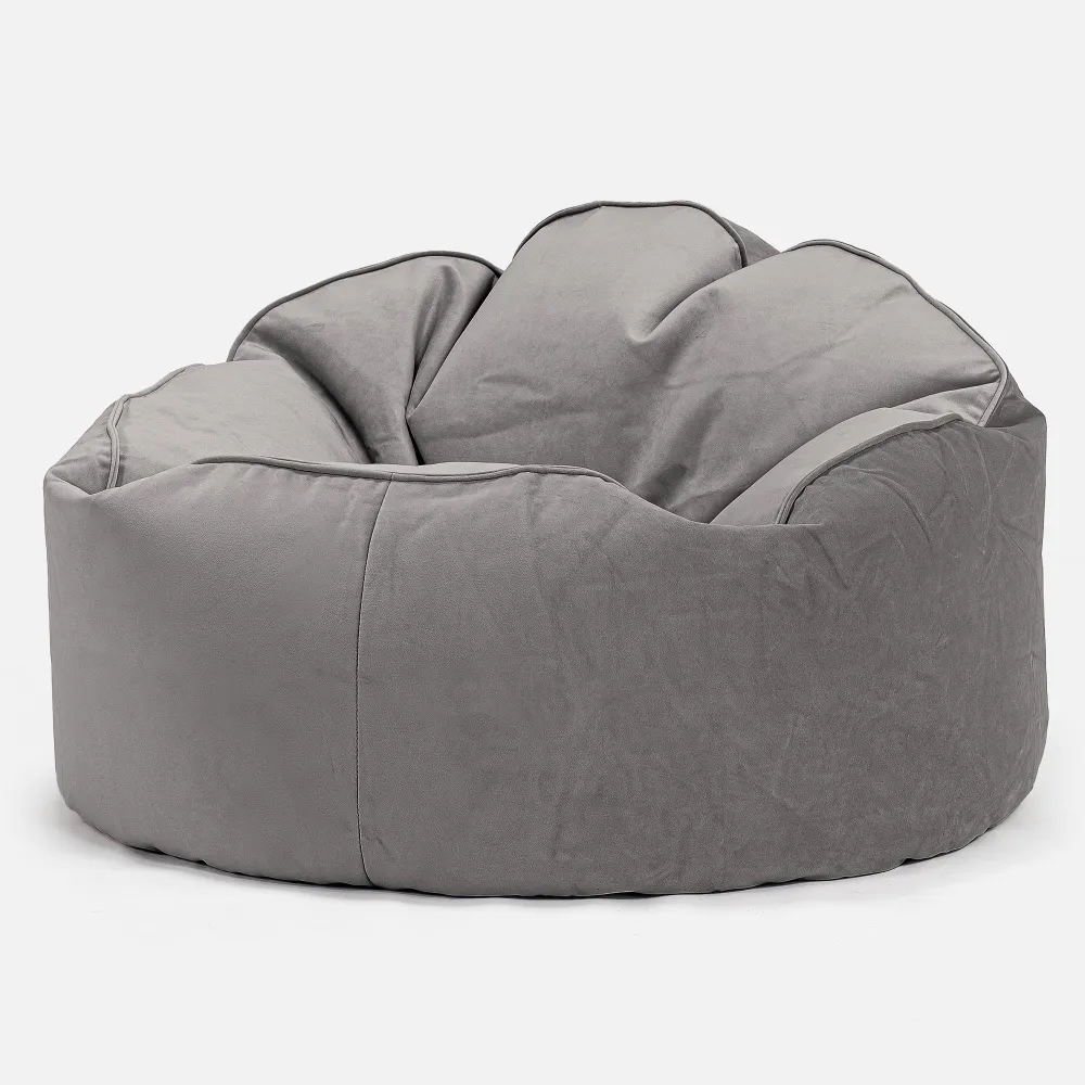 Archi Sitzsack - Samt Silber