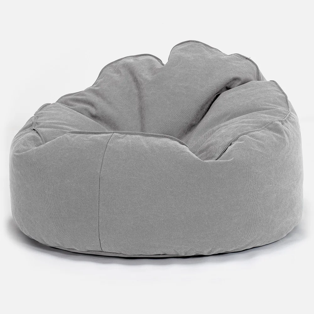 Archi Sitzsack - Stonewashed-stoff Pewter