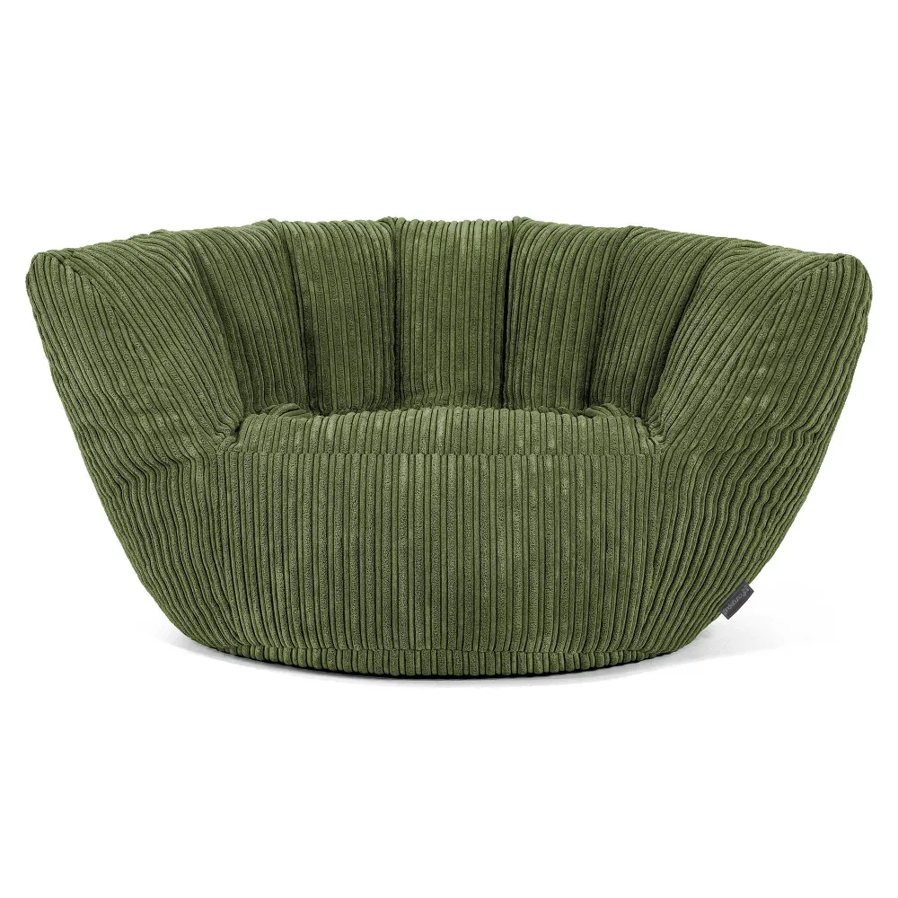 Charles Vintish Sitzsack - Cord Nadelwaldgrün