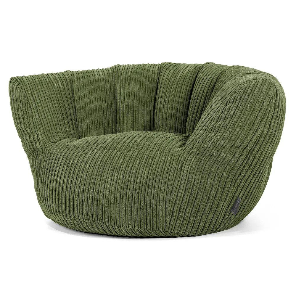 Charles Vintish Sitzsack - Cord Nadelwaldgrün