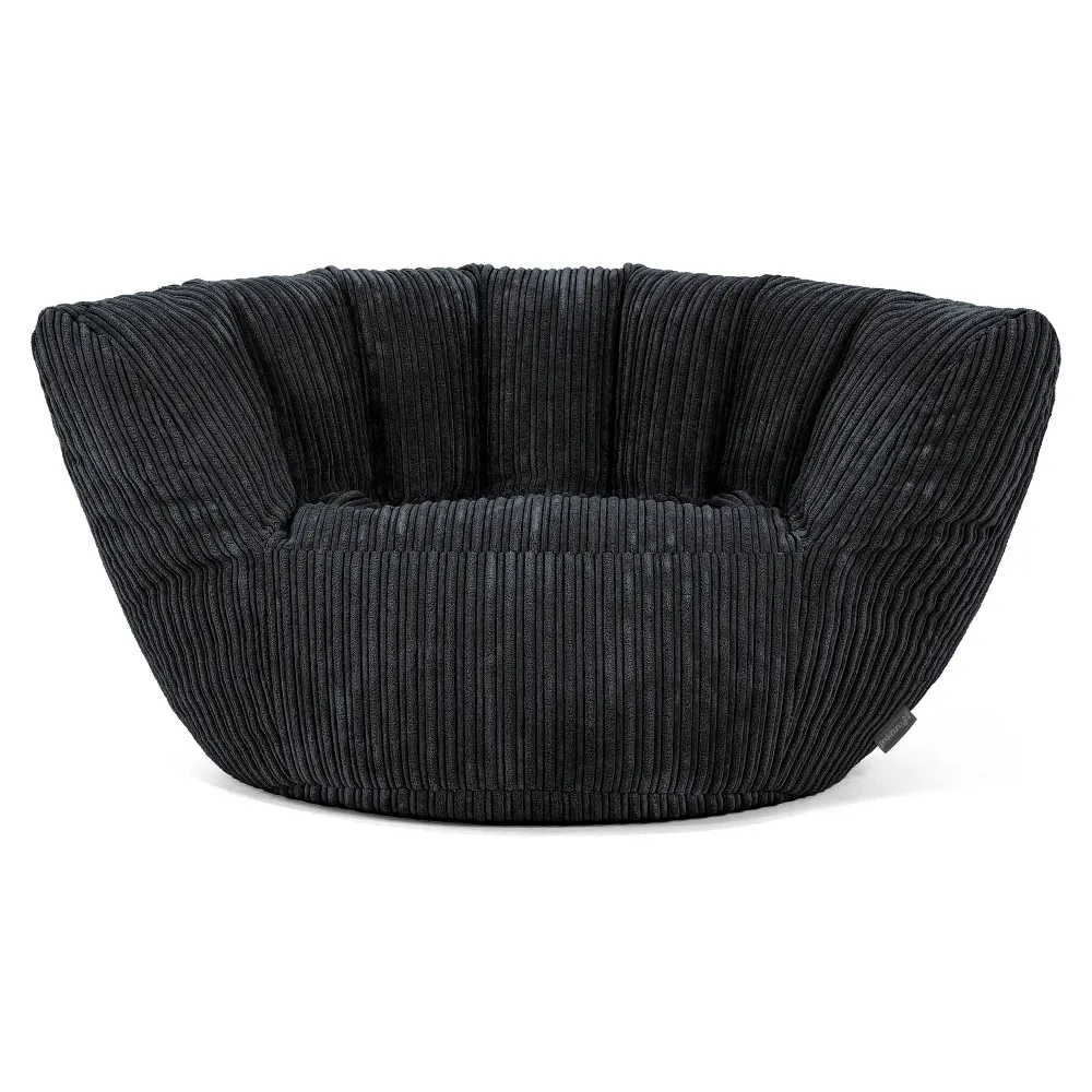 Charles Vintish Sitzsack - Cord Schwarz