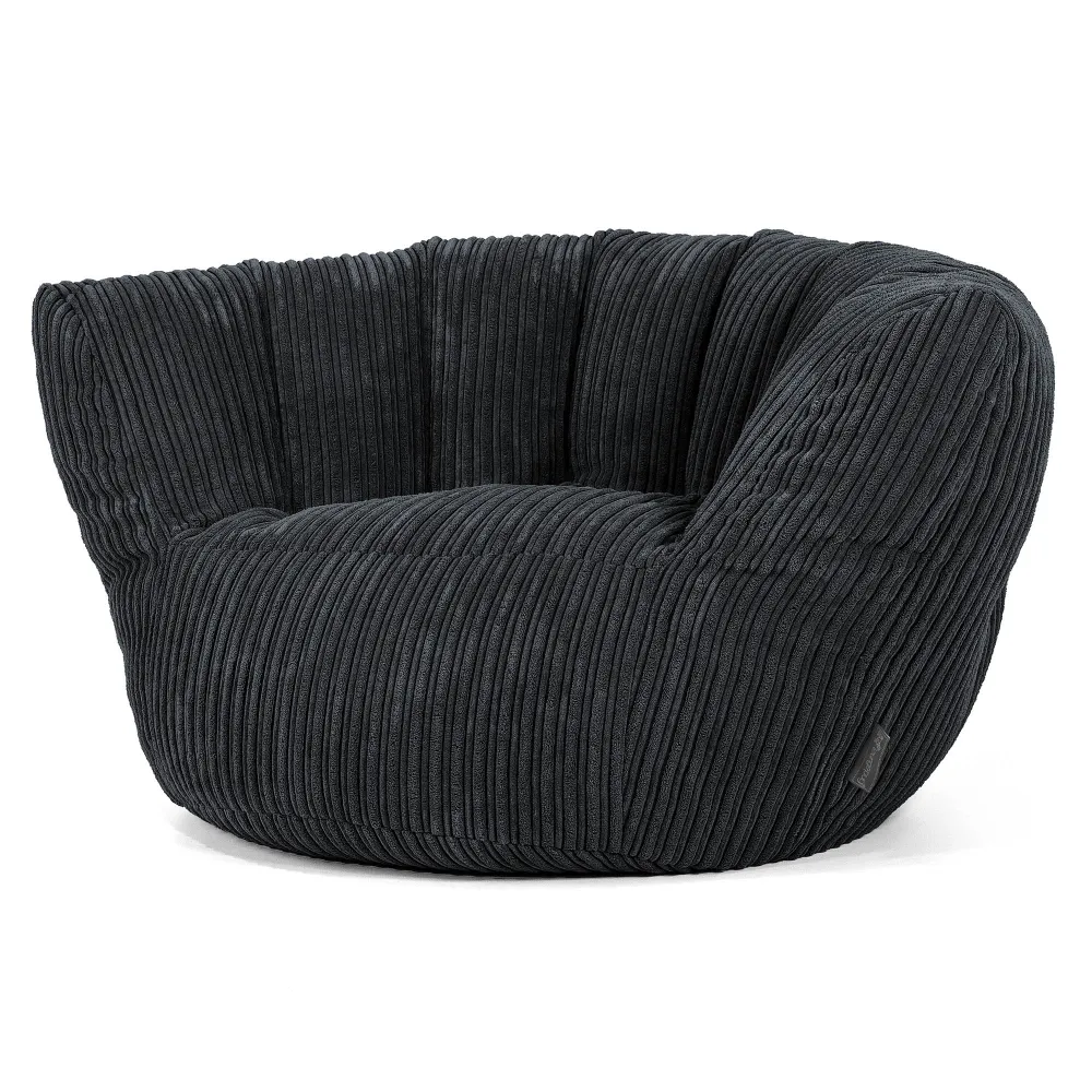 Charles Vintish Sitzsack - Cord Schwarz