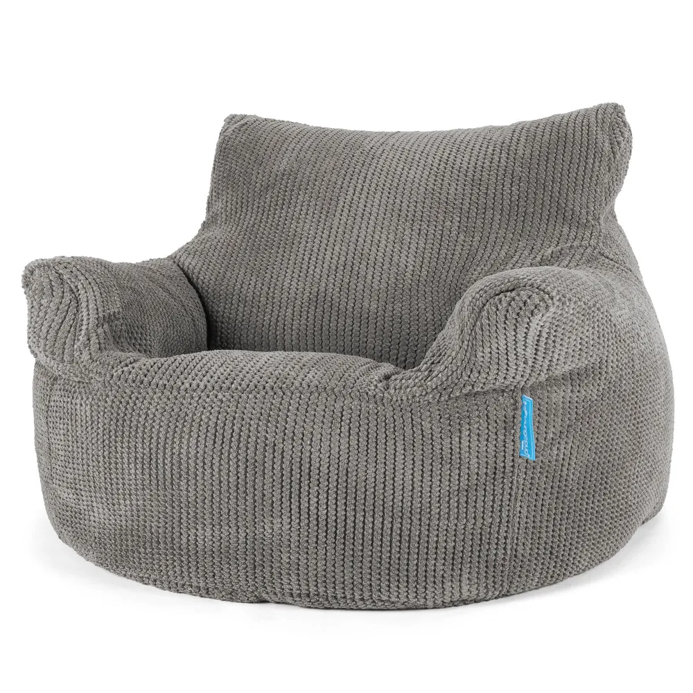 Kindersessel Sitzsack 3-8 jahren - Pom-Pom Anthrazit