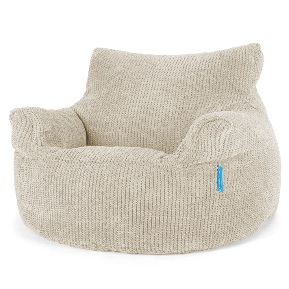 Kindersessel Sitzsack 3-8 jahren - Pom-Pom Creme
