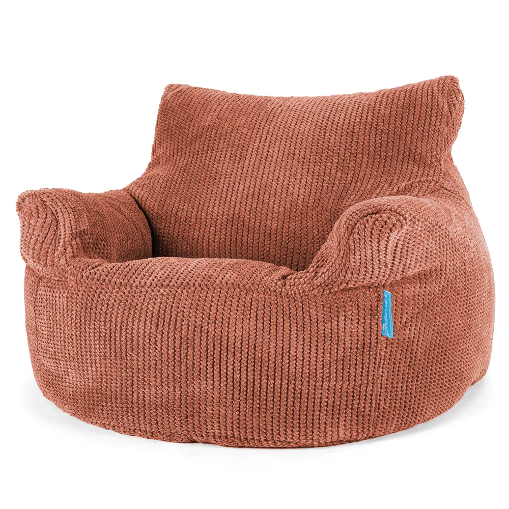Kindersessel Sitzsack 3-8 jahren - Pom-Pom Kürbisorange