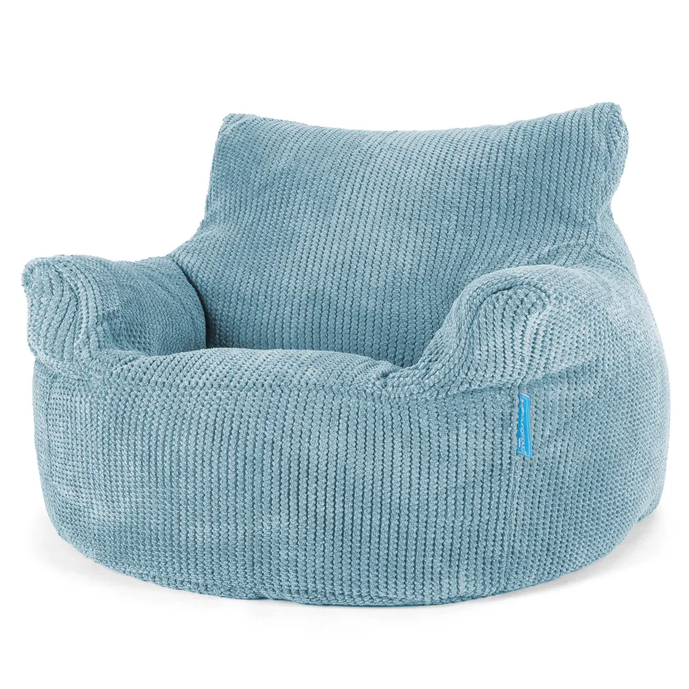 Kindersessel Sitzsack 3-8 jahren - Pom-Pom Türkis