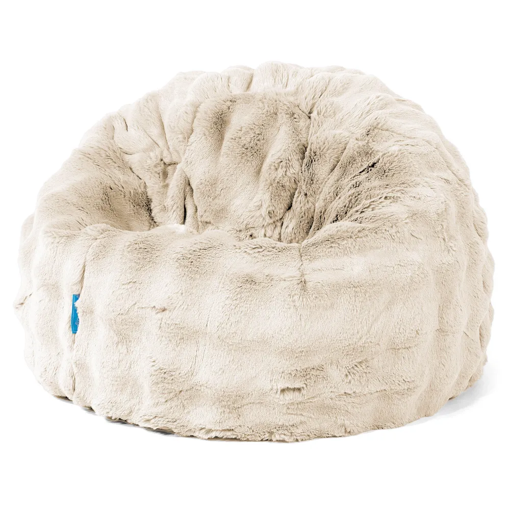 Klassicher Kindersessel Sitzsack 1-5 jahren - Bubble Pelz Creme
