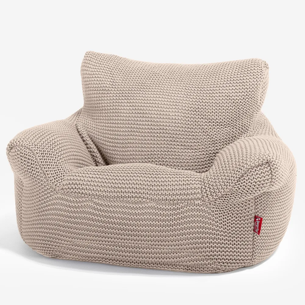 Klein Kindersessel Sitzsack 1-3 jahren - Ellos Grobgestrickt Creme
