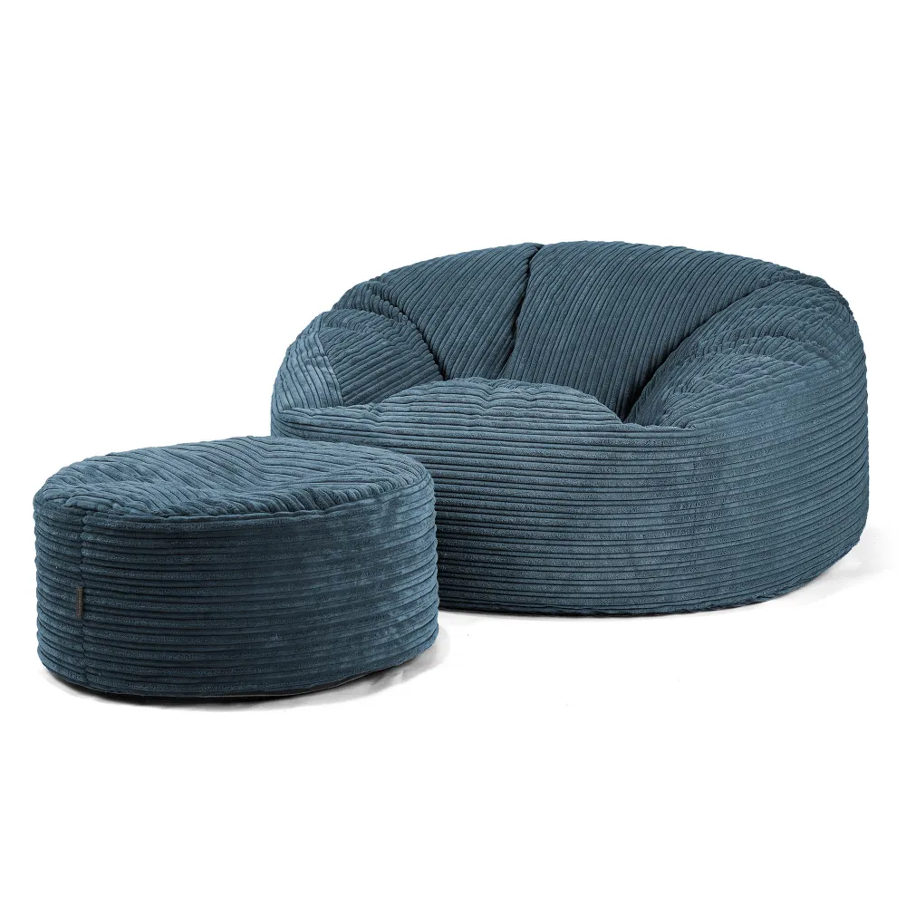 Mammoth Sofa Sitzsack XXL - Cord Marineblau